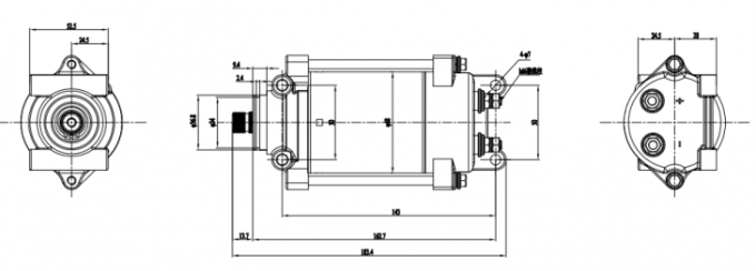 12VDC 24VDC 130VDC 162VDCの強力な上昇モーター10000のまでRpm 0
